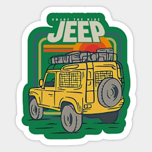 Retro Jeep Sticker